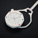 Swatch x AP Royal Pop White Dial White Leather Strap Watch for Men - Huit Blanc