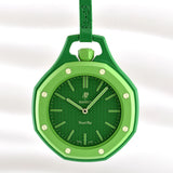 Swatch x AP Royal Pop Green Dial Green Leather Strap Watch for Men - Green Eight