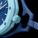Swatch x AP Royal Pop Blue Dial Blue Leather Strap Watch for Men - Lan Ba