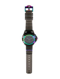 Versace Icon Active Chronograph Black Dial Grey Silicone Strap Watch for Men - VEZ701022