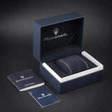 Maserati SFIDA Special Edition Automatic Blue Dial Silver Steel Strap Watch for Men - R8823140013