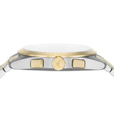 Emporio Armani Elegant Chronograph Cream Dial Two Tone Steel Strap Watch for Men - AR11605