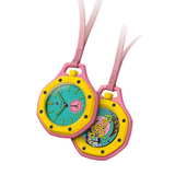 Swatch x AP Royal Pop Blue Dial Pink Leather Strap Watch for Women - Otg Roz