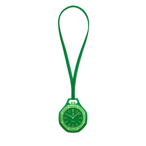 Swatch x AP Royal Pop Green Dial Green Leather Strap Watch for Men - Green Eight