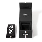 Hugo Boss Grand Prix Chronograph Green Dial Gunmetal Grey Steel Strap Watch for Men - 1514228