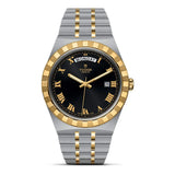 Tudor Royal Automatic Black Dial Two Tone Steel Strap Watch for Men - M28603-0003
