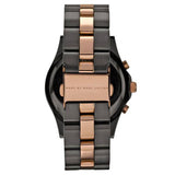 Marc Jacobs Blade Chronograph Grey Dial Two Tone Steel Strap Watch for Women - MBM8583