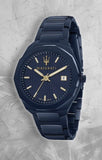 Maserati Guilloche Blue Edition 42mm Stainless Steel Watch For Men - R8853141001
