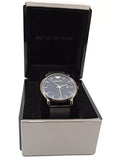 Emporio Armani Luigi Quartz Blue Dial Grey Mesh Bracelet Watch For Men - AR11053