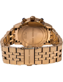 Michael Kors Damen White Dial Rose Gold Steel Strap Watch for Women - MK5026