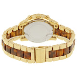 Michael Kors Ritz Gold Dial Two Tone Steel Strap Watch for Women - MK6322