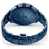 Swarovski Octea Lux Sport Chronograph Blue Dial Blue Steel Strap Watch for Women - 5610475
