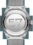 Breitling Superocean Heritage '57 Black Dial Silver Mesh Bracelet Watch for Men - A10370121B1A1