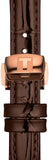 Tissot Bellissima Automatic Silver Dial Brown Leather Strap Watch For Women - T126.207.36.013.00