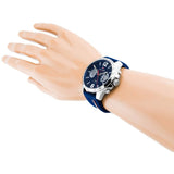 Tommy Hilfiger Decker Blue Dial Blue Rubber Strap Watch for Men - 1791476