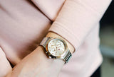 Tommy Hilfiger Eve Chronograph Quartz Pink Dial Silver Steel Strap Watch For Women - 1782279