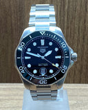 Tag Heuer Aquaracer Professional 300 Automatic Black Dial Silver Steel Strap Watch for Men - WBP201A.BA0632