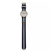 Daniel Wellington Classic Glasgow White Dial Two Tone NATO Strap Watch For Women - DW00100031