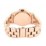Marc Jacobs Rivera White Dial Rose Gold Steel Strap Watch for Women - MBM3138