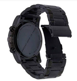 Marc Jacobs Larry Chronograph Black Dial Black Steel Strap Watch for Men - MBM8606