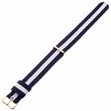 Daniel Wellington Classic Glasgow White Dial Two Tone NATO Strap Watch For Men - DW00100018