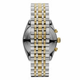 Emporio Armani Classic White Dial Two Tone Steel Strap Watch for Men  - AR11603