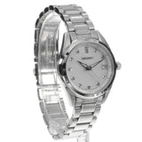 Seiko Diamond Silver Dial Silver Steel Strap Watch for Women - SUR579P1