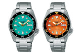 Seiko 5 Sports Automatic Orange Dial Silver Steel Strap Watch For Men - SRPD59K1