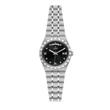 Tudor Royal Automatic Diamonds Black Dial Silver Steel Strap Watch for Men - M28600-0004