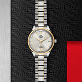 Tudor Style Automatic Silver Dial Two Tone Steel Strap Watch for Men - M12713-0003