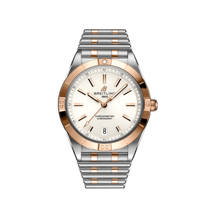 Breitling Chronomat Automatic 36 White Dial Two Tone Steel Strap Watch for Women - U10380101A1U1