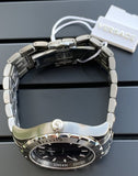 Versace Hellenyium Quartz Black Dial Grey Steel Strap Watch For Men - VE3A00620