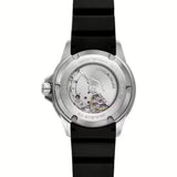 Emporio Armani Sea Explorer Automatic Black Dial Black Silicone Strap Watch For Men - AR60078