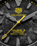 Tag Heuer Aquaracer Calibre 5 Black NATO Strap Carbon Dial Watch for Men - WBD218B.FC6446
