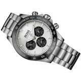 Hugo Boss Ikon White Dial Silver Steel Strap Watch for Men - 1512964